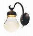 54472FGBS - Maxim Lighting - Rustica - 16.25 Inch 8W 1 LED Outdoor Wall Lantern Blacksmith Finish with Fog Glass - Rustica