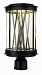 53499CLGBZFG - Maxim Lighting - Bedazzle - 16 10W 1 LED Outdoor Post Lantern Galaxy Bronze/French Gold Finish with Clear Glass - Bedazzle