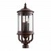 747-4-86 - Quorum Lighting - Mayfair - Four Light Outdoor Post Lantern Oiled Bronze Finish with Clear Seeded Glass -