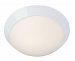20065LEDD-WH/OPL - Access Lighting - Cobalt - 13 Inch 16W 1 LED Outdoor Flush Mount White Finish with Opal Glass - Cobalt