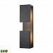 45232/LED - Elk Lighting - Pierre - 19 Inch 11W 1 LED Outdoor Wall Lantern Textured Matte Black Finish with Textured Matte Black Shade - Pierre