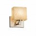 FSN-8427-55-DROP-NCKL - Justice Design - Fusion - 11.75 One Light Wall Sconce Droplet Brushed NickelRectangle - Fusion