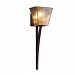 FSN-8791-10-CRML-NCKL - Justice Design - Fusion - 20.75 One Light Wall Sconce Caramel Brushed NickelCylinder with Flat Rim - Fusion