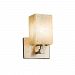 FSN-8421-15-ALMD-NCKL-LED1-700 - Justice Design - Fusion - 8 One Light Wall Sconce Almond Brushed NickelSquare with Flat Rim - Fusion