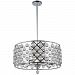 CRE-225C-PC - Dainolite - Cresfield - 10 Five Light Large Pendant Polished Chrome Finish with Clear Balls Crystal - Cresfield