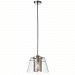 904-131P-PC - Dainolite - One Light Pendant Polished Chrome Finish with Clear Glass with Steel Mesh Shade -