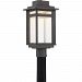 BEC9009SBK - Quoizel Lighting - Beacon - 18.75 Inch 22W 1 LED Large Outdoor Post Lantern Stone Black Finish with Clear Seedy Glass - Beacon