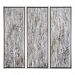 34363 - Uttermost - Shades Of Bark - 62 Modern Art (Set of 3) Silver Leaf/Black Finish - Shades of Bark