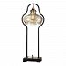 29259-1 - Uttermost - Cotulla - 1 Light Table Lamp Antiqued Brass Finish with Light Amber Glass - Cotulla