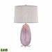 D2912-LED - Lamp Works - Provence - 29 9.5W 1 LED Table Lamp Spun Lilac Finish with Grey Hardback Shade - Provence
