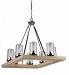 AC10848LC - Artcraft Lighting - Canyon Creek - Eight Light Chandelier Authentic Pine/Chrome Finish with Clear Glass - Canyon Creek