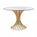 1114-203 - Dimond Home - Flaired Rope - 48 Entry Table Gold Leaf/Clear Finish - Flaired Rope