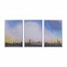 7011-216-S3 - Dimond Home - Five Boroughs - 50 Manhattan Sky Tryptich Wall Art (Set of 3) Hand Painted/White Finish - Manhattan Sky Tryptich