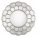 09217 - Uttermost - Dahlia - 50 Inch Round Mirror Antiqued Silver Leaf Finish - Dahlia