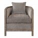23359 - Uttermost - Viaggio - 32 inch Accent Chair Lightly Washed Gray/Shimmering Gray Chenille Neutral Flaxen Fabric Finish - Viaggio