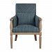 23362 - Uttermost - Seamore - 38 Pattern Arm Chair Soft Blue/Aqua/Ivory Finish - Seamore