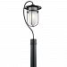 49827BK - Kichler Lighting - Finn - One Light Outdoor Post Lantern Black Finish with Satin Etched Glass - Finn