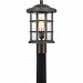 CSE9010PN - Quoizel Lighting - Crusade - 150W 1 Light Outdoor Large Post Lantern Palladian Bronze Finish with Clear Seedy Glass - Crusade