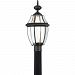 NYCL9011K - Quoizel Lighting - Newbury Clear - 21.5 16W 1 LED Outdoor Large Post Lantern Mystic Black Finish with Clear Beveled Glass - Newbury Clear