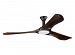 3MNLR72BKD - Monte Carlo Fans - Minimalist Max - 72 Ceiling Fan with Light Kit and DC Motor Matte Black Finish with Walnut Blade Finish with Etched Opal Glass - Minimalist Max