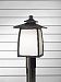 OL8508ORB - Feiss - Wright House - One Light Outdoor Lantern Post Mount Oil Rubbed Bronze Finish with White Opal Etched Glass - Wright House
