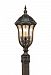OL6007WAL - Feiss - Baton RougeOutdoor Lantern - Post/Pier Mount Walnut Finish with Gold Luster Tinted Glass - Baton Rouge