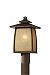 OL8508SBR - Feiss - Wright House - One Light Outdoor Post Mount Sorrel Brown Finish with Striated Ivory Glass - Wright House