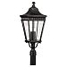 OL5408GBZ - Feiss - Cotswold Lane - Three Light Outdoor Post Mount Grecian Bronze Finish with Clear Beveled Glass - Cotswold Lane