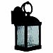 88190-802 - Sea Gull Lighting - Branford - One Light Outdoor Wall Lantern Body - Cast Aluminum - Obsidian Mist, Panels - Glass - Seeded Water Glass - Branford
