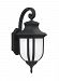 8736301-12 - Sea Gull Lighting - Childress - One Light Large Outdoor Wall Lantern Medium Base: 100W Black Finish with Satin Etched Glass - Childress
