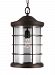 6224401-71 - Sea Gull Lighting - Sauganash - One Light Outdoor Pendant Antique Bronze Finish with Clear Seeded Glass - Sauganash