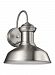 8547701-04 - Sea Gull Lighting - Fredricksburg - One Light Small Outdoor Wall Lantern Medium Base: 100W Satin Aluminum Finish - Fredricksburg