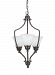 51410EN-782 - Sea Gull Lighting - Three Light Foyer Heirloom Bronze Finish with Satin Etched Glass -