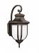 8636301-71 - Sea Gull Lighting - Childress - One Light Medium Outdoor Wall Lantern Medium Base: 100W Antique Bronze Finish with Satin Etched Glass - Childress