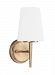 4140401-848 - Sea Gull Lighting - Driscoll - One Light Wall/Bath Bar Satin Bronze Finish with Etched/White Glass - Driscoll
