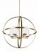 3124605-848 - Sea Gull Lighting - Alturas - 100W Five Light Chandelier Satin Bronze Finish with Etched/White Glass - Alturas