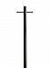 8105-12 - Sea Gull Lighting - Black Aluminum Post With Ladder Rest Black -