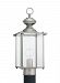 8257-965 - Sea Gull Lighting - Jamestowne - One Light Outdoor Post Lantern Antique Brushed Nickel - Jamestowne