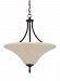 65181EN-710 - Sea Gull Lighting - Montreal - Three Light Pendant Burnt Sienna Finish with Satin Etched/Café Tint Glass - Montreal