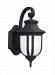 8536391S-12 - Sea Gull Lighting - Childress - 12.63 9W 1 LED Small Outdoor Wall Lantern Black Finish with Satin Etched Glass - Childress