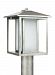 89129-57 - Sea Gull Lighting - Hunnington - 100W One Light Outdoor Post Lantern Weathered Pewter Finish with Etched Seeded Glass - Hunnington