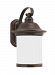 89192-71 - Sea Gull Lighting - Hermitage - 9 Inch 100W One Light Outdoor Wall Lantern Antique Bronze Finish with Frosted Glass - Hermitage