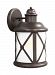 8721451-71 - Sea Gull Lighting - Lakeview - 100W One Light Outdoor Large Wall Lantern Antique Bronze Finish with Etched Seeded Glass - Lakeview