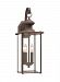 8468EN-71 - Sea Gull Lighting - Jamestowne - Two Light Outdoor Wall Lantern Antique Bronze Finish with Clear Beveled Glass - Jamestowne