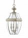 6039EN-965 - Sea Gull Lighting - Lancaster - Three Light Outdoor Pendant Antique Brushed Nickel Finish with Clear Curved Beveled Glass - Lancaster