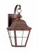 89062-44 - Sea Gull Lighting - Chatham - 100W One Light Outdoor Wall Lantern Weathered Copper Finish with Frosted Seeded Glass - Chatham