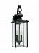8468EN-12 - Sea Gull Lighting - Jamestowne - Two Light Outdoor Wall Lantern Black Finish with Clear Beveled Glass - Jamestowne