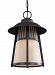 6211701EN-746 - Sea Gull Lighting - Hamilton Heights - One Light Outdoor Pendant Oxford Bronze Finish with Smoky Parchment Glass - Hamilton Heights