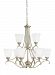 31381EN-965 - Sea Gull Lighting - Parkview - Nine Light 2-Tier Chandelier Antique Brushed Nickel Finish with Satin Etched Glass - Parkview