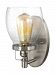 4114501-962 - Sea Gull Lighting - Belton - One Light Wall Sconce Brushed Nickel Finish with Clear Seeded Glass - Belton